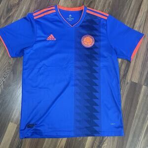 Adidas Colombia 2018 World Cup Away Soccer Football Futbol Jersey Men's XL